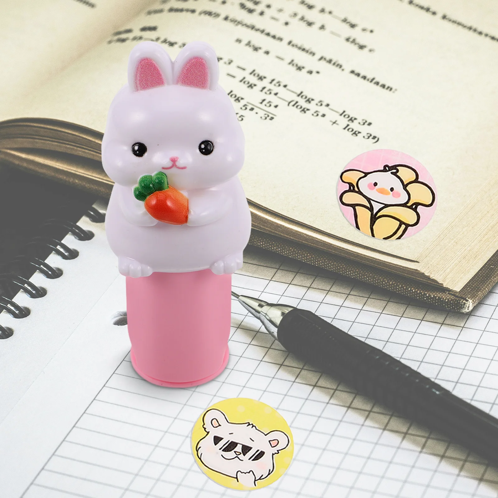 1Set Kinderen Stempel Creatieve DIY Cartoon Sticker Stamper Waterdichte Refill Stempels voor Kinderen Ambachten Beloning Plakboek Decoratie