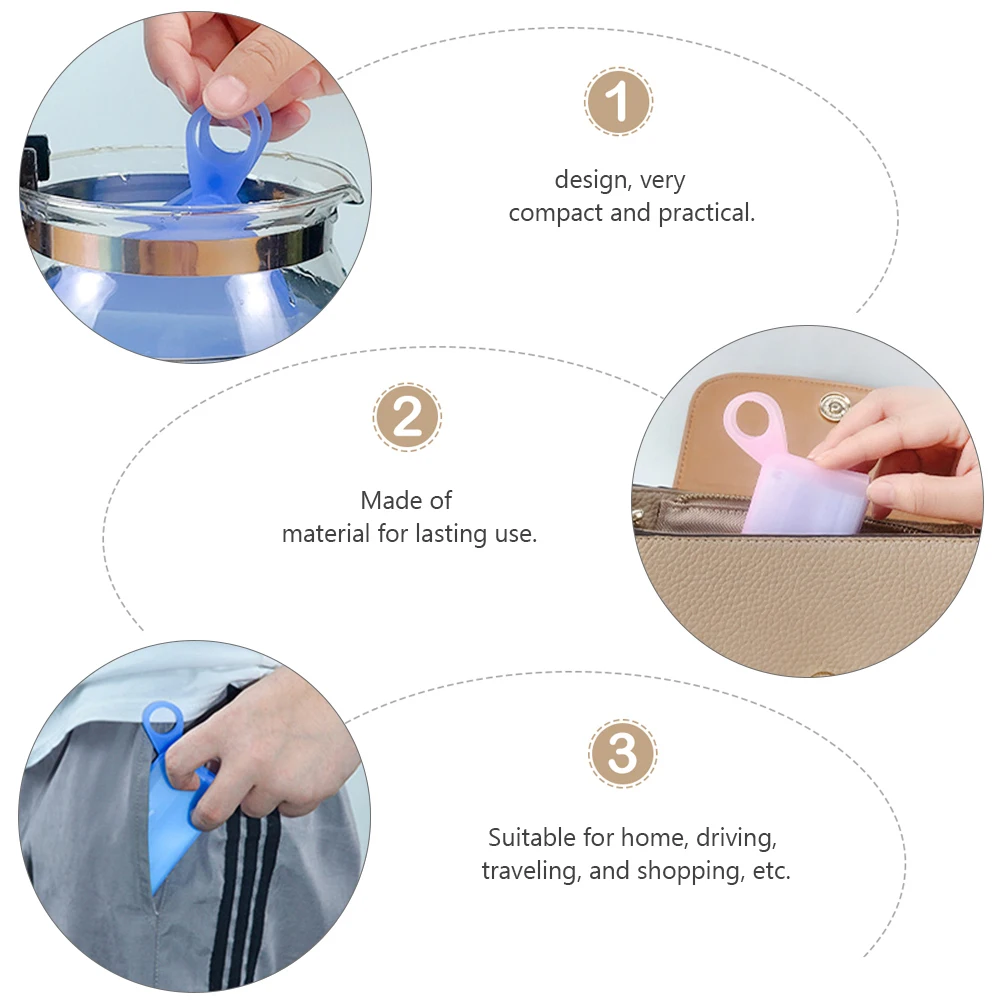 

2pcs Mask Storage Clip Portable Silicone Holder Waterproof Temporary Storage For Disposable Compact Design Travel