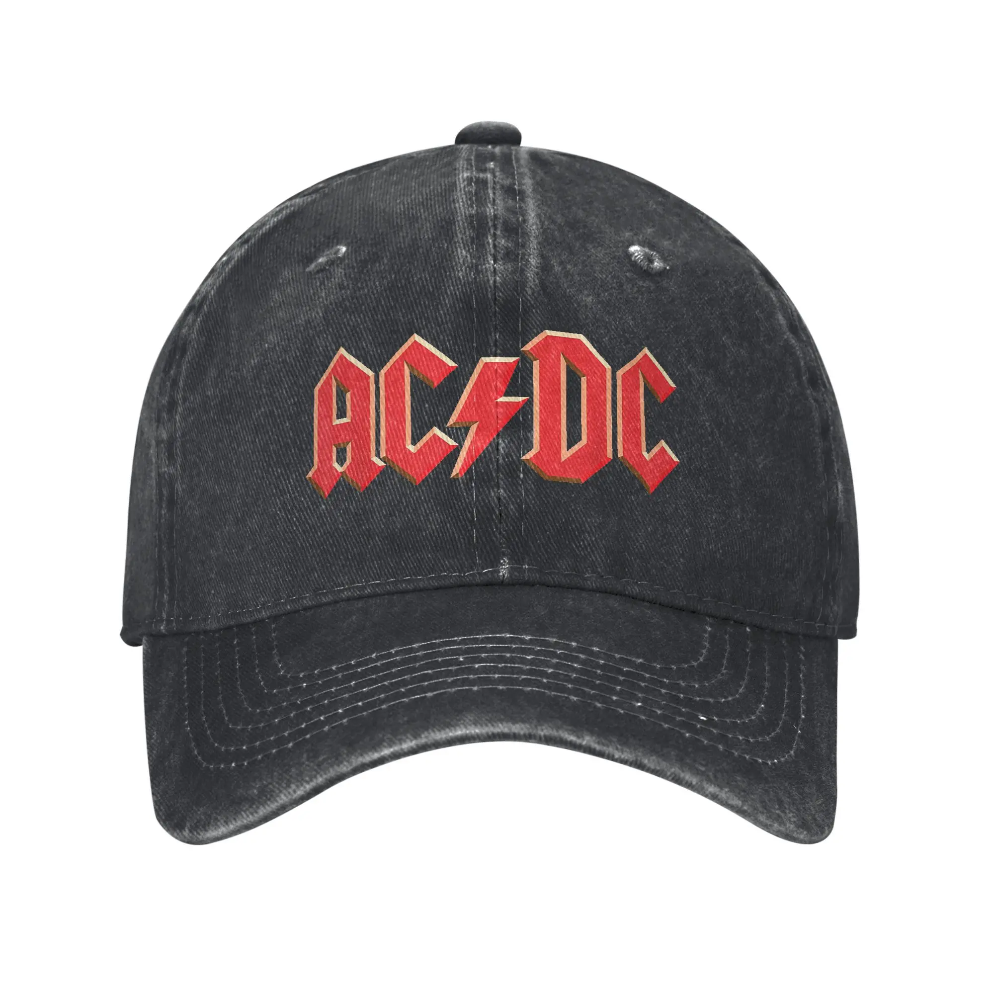 

Classic AC Shook Me DC Baseball Cap Men Women Distressed Denim Snapback Hat Outdoor Summer Gift Hats Cap