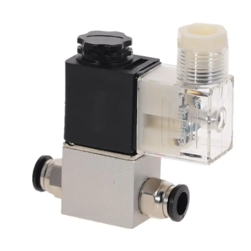 صمام لولبي Pneumatic Air Solenoid Valves 2 Position 2 Port 1/4\ الهواء المضغوط — تفصيل 4