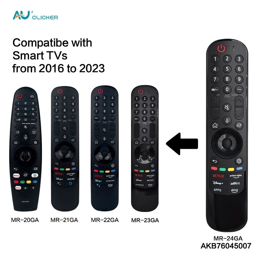 MR24GA Replacement for Smart TV Magic Remote AKB76045507 with Voice Recognition and Pointer Function