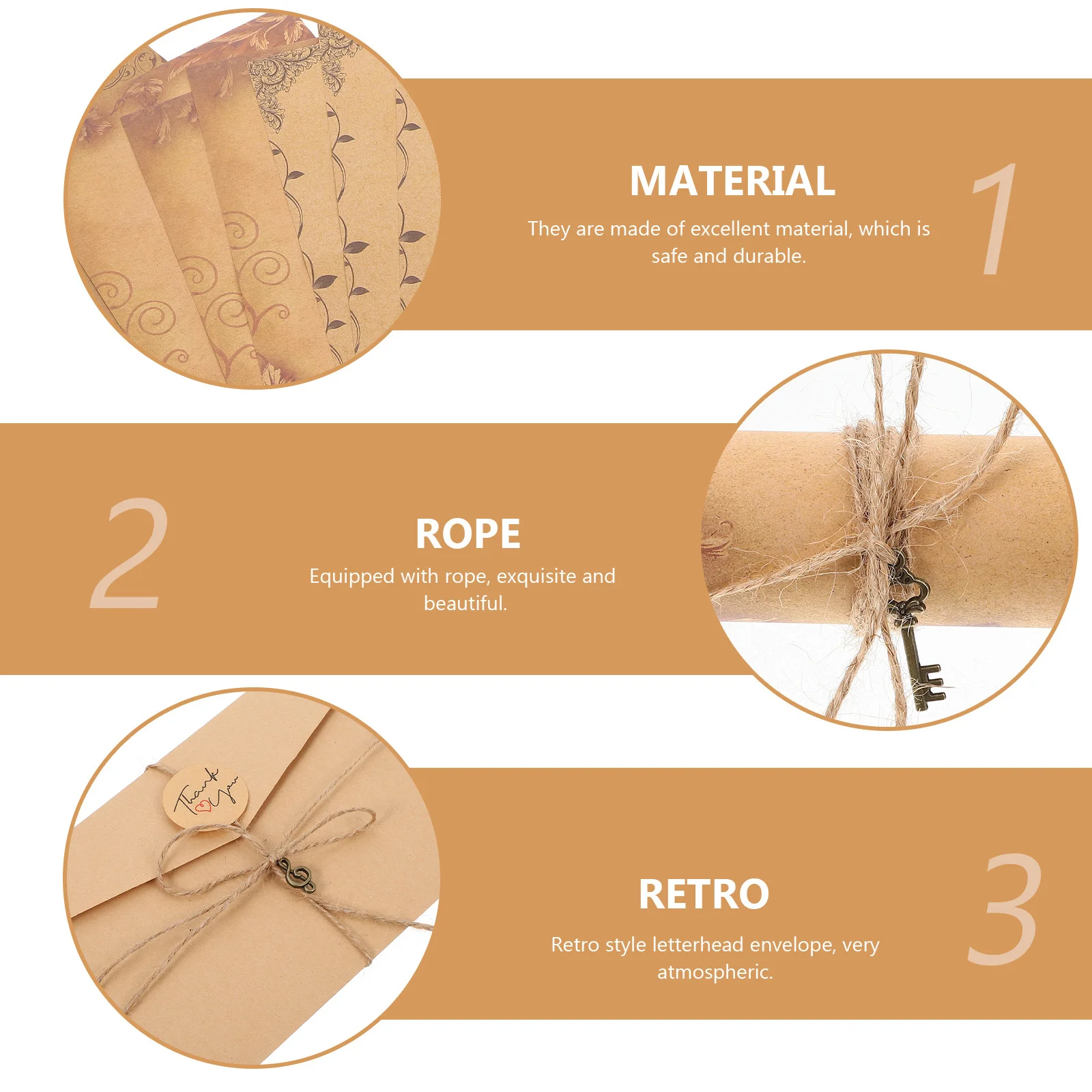 3 مجموعات من مجموعة ورق المغلف الرجعية، مجموعة ورق الكتابة الأنيقة، هدية عيد الحب، لوازم المهرجانات، مجموعة هدايا مغلف الرسالة #3