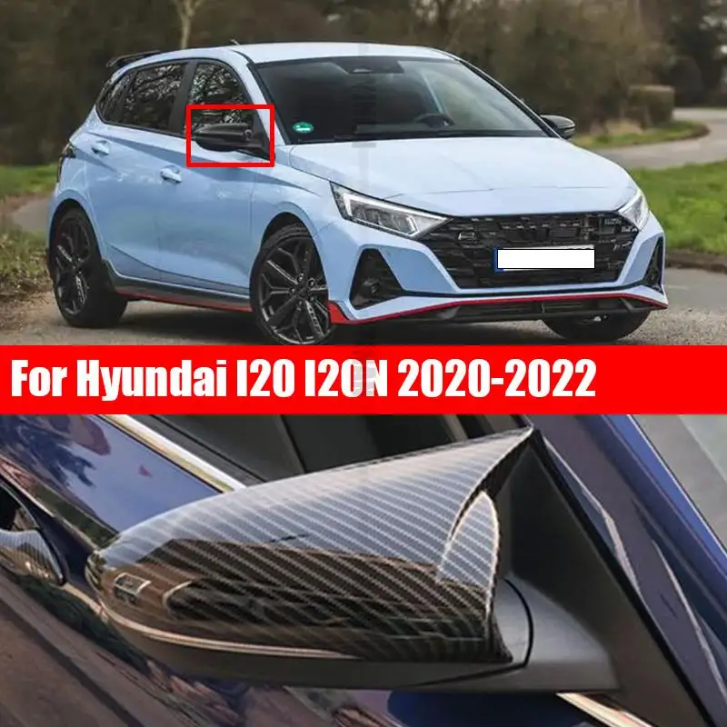 For Hyundai I20 I20N 2020 2021 2022 exterior reversing mirror cover decoration ABS pasting side mirror cover modification