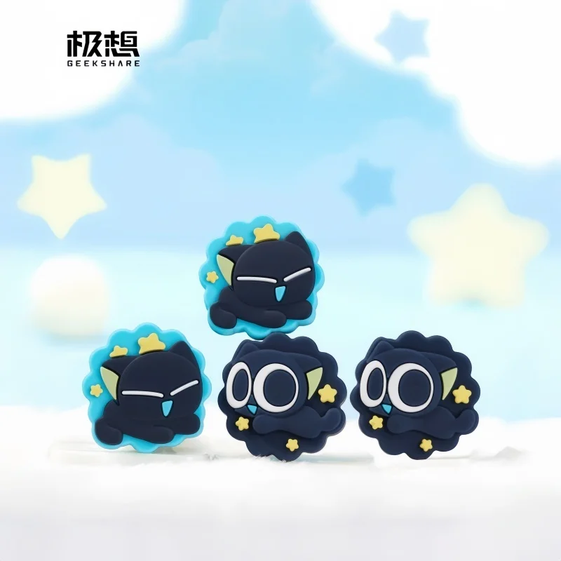 Geekshare Switch2 Joystick Cap Silicone Joystick Cover Luo Xiaohei Ns2 Joystick Button Protection Cute Anime Game Peripherals