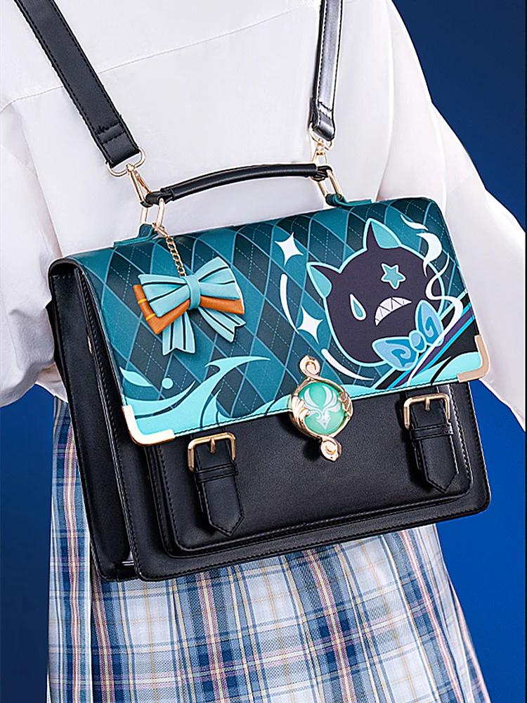 Stock Lynette Preppy Commuter bag Game Genshin Impact Cosplay Backpack Anime Women Original Shoulder Bag Handbag 2025 New