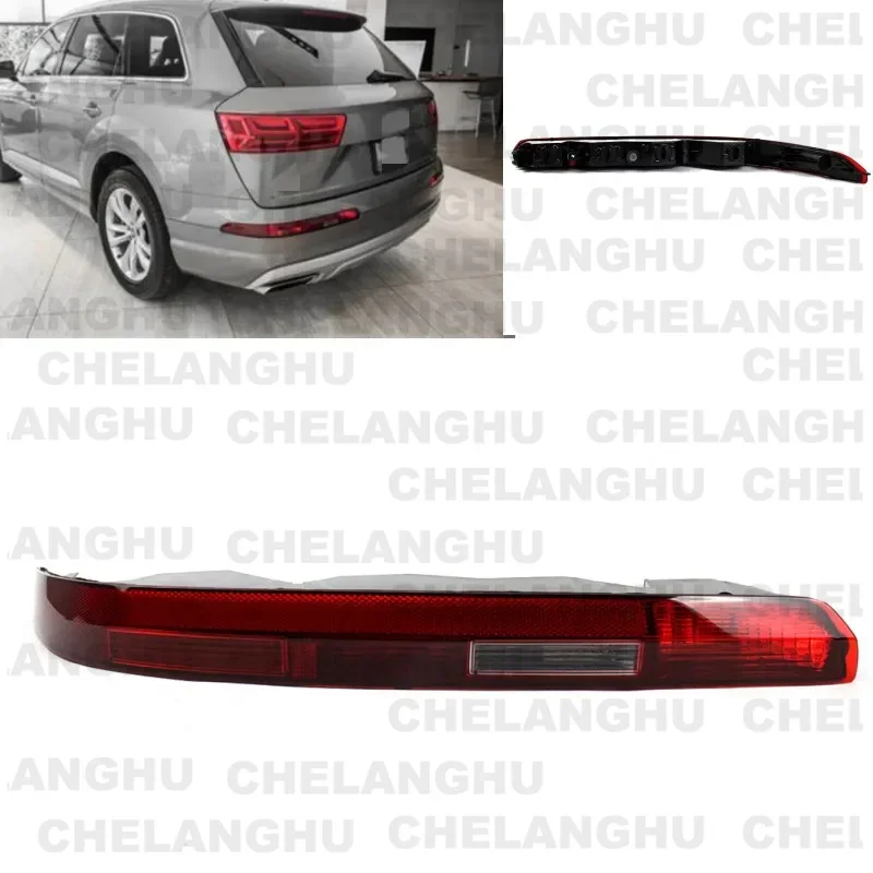 

For Audi Q7 European Version 2017 2018 2019 2020 2021 2022 2023 1Pc Left Side Bumper Reflector Light With 4 Holes