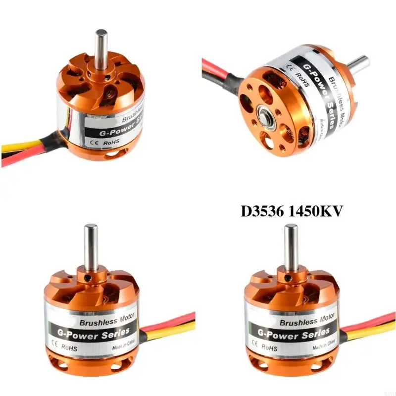 Premium D3536 Brushless Motor Speed Engine High Performances Brushless Motor Metal for Remote Control Hobbys Models M4YD