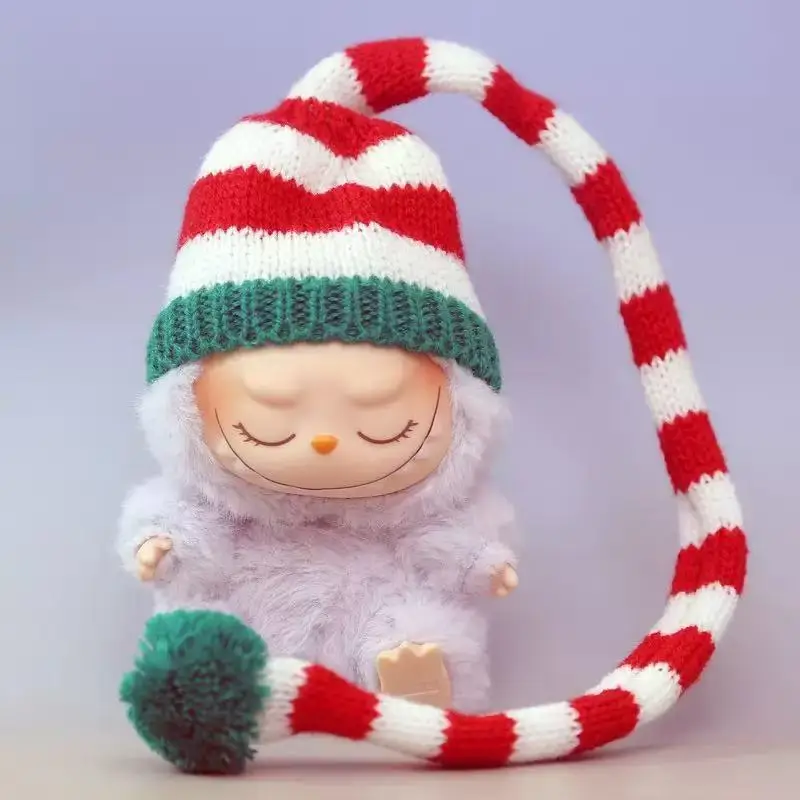 

Мини-кукольная одежда, аксессуары для корейки Kpop Exo Labubu Idol V1 V2, рождественский свитер с печеньем, шляпа, новогодняя одежда