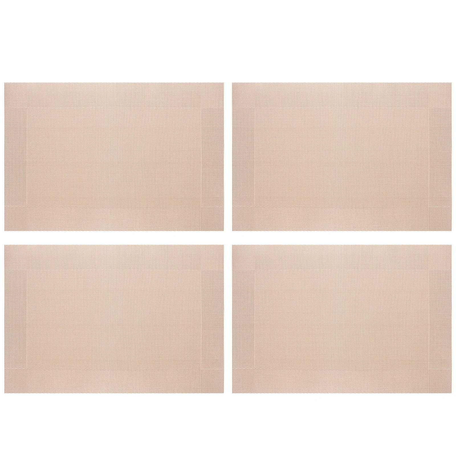 

4Pcs Table Placemat Set Simple Design Washable Non-Slip Mat for Dining Table Decoration Kitchen Home Use Simple Style Place Mat