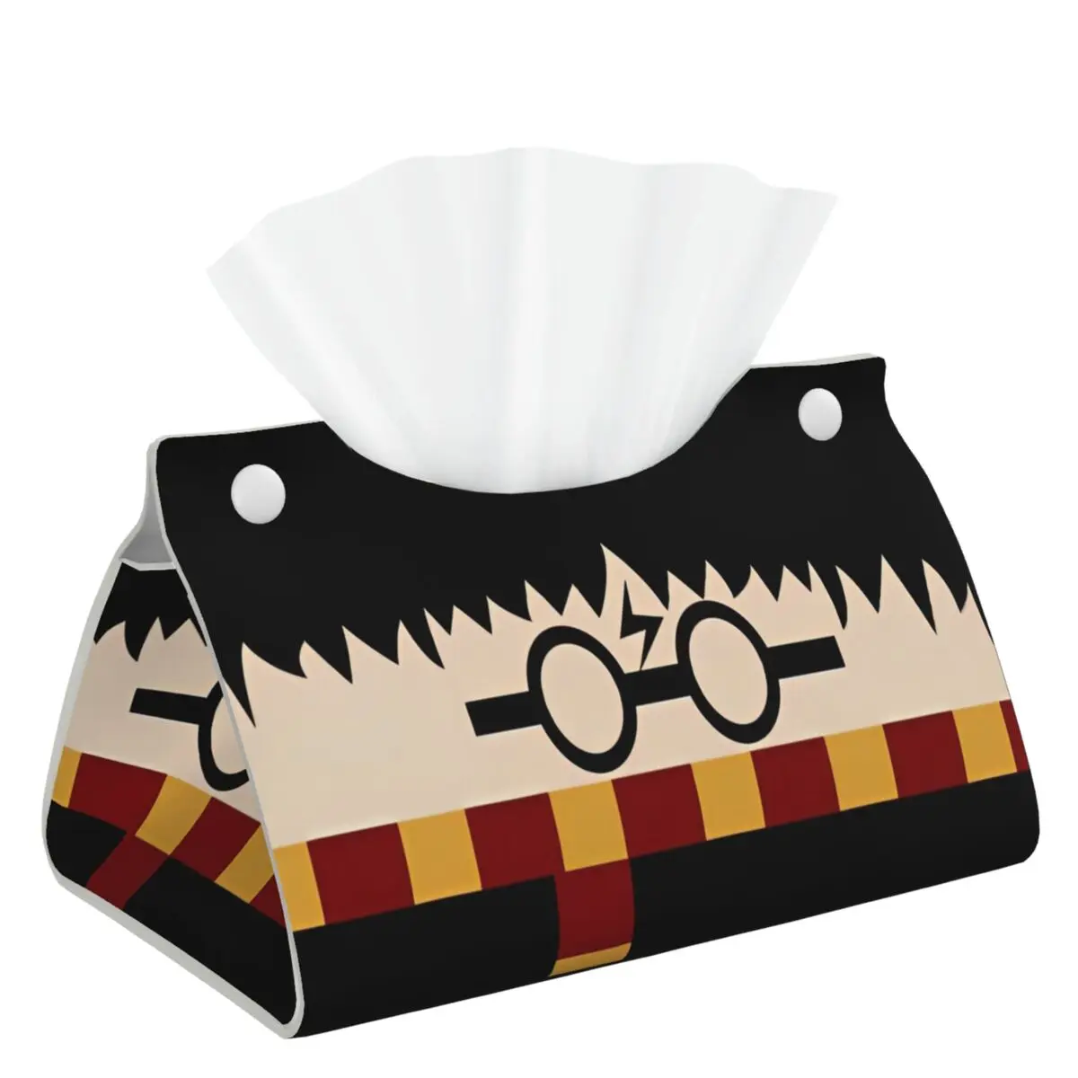 

Harrys Potters Magic School Коробка для салфеток Крышка Декоративный кожаный держатель для салфеток прямоугольной формы для гостиной