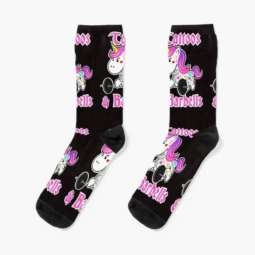 

Fitness girl, barbell unicorn, tattoos and barbells Socks football luxe Man Socks Women's