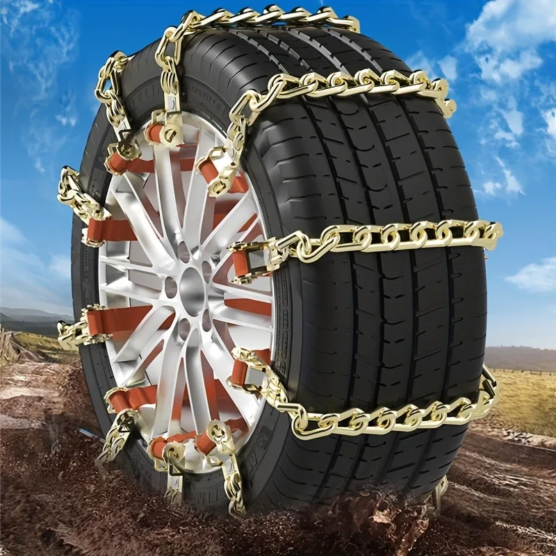 New Tire Anti-slip Chain Car Anti-slip Chain Universal Iron Chain Winter Tire Snow Chain Thickened Manganese Steel Chain