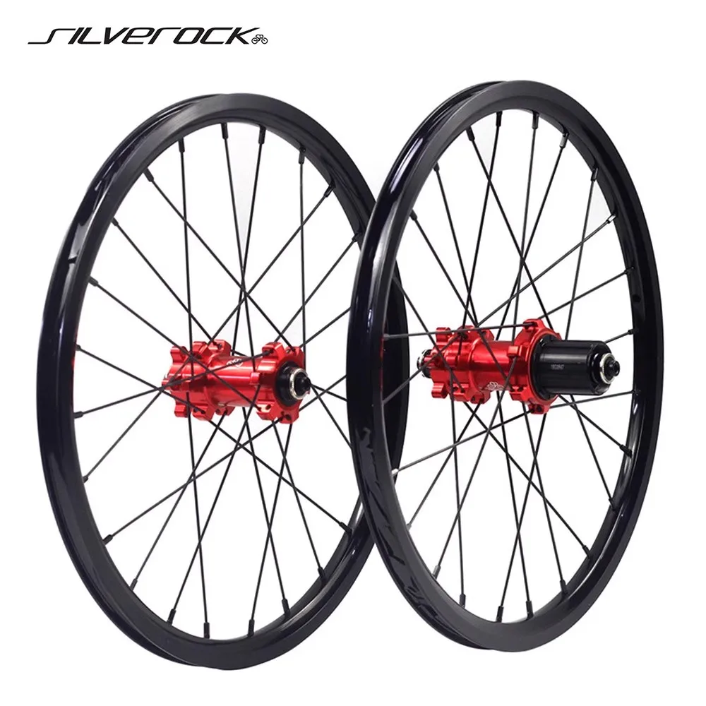 

SILVEROCK NBR Alloy Disc Wheels 16in 349 20in 406 451 Low frame Rim 11Speed for JAVA Fnhon K3P 3Sixty Folding Bike Wheelset