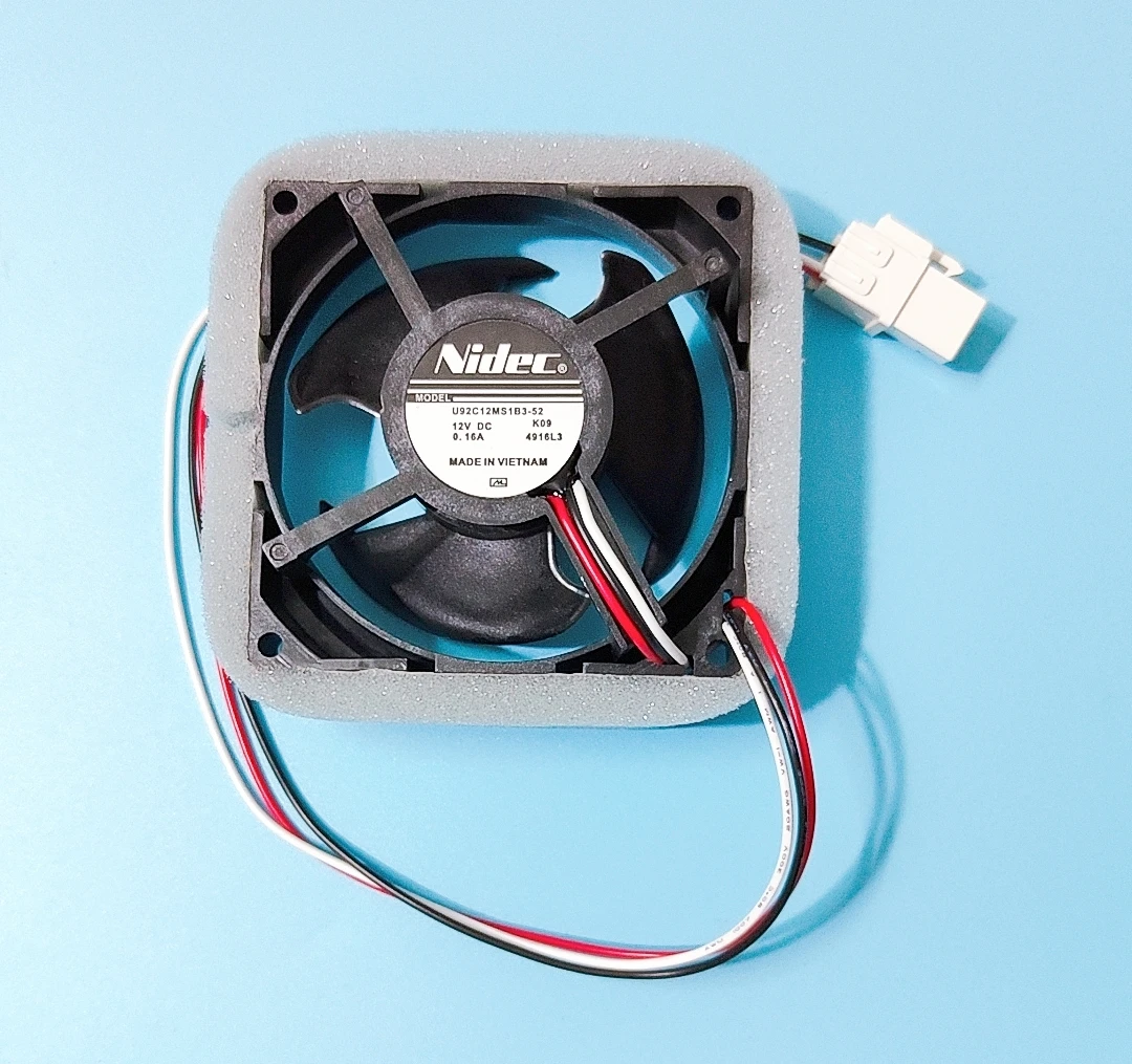 New U92C12MS1B3-52 NIDEC for Refrigerator Refrigerated Freezing Cooling Fan 9CM 12V 0.16A DA81-06013A Cooling Fan Motor