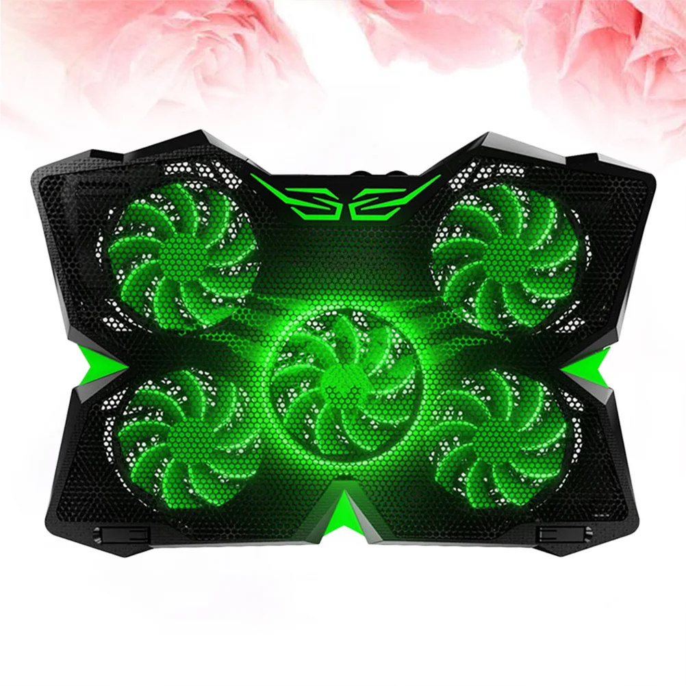 

Laptop Radiator Base Durable Portable Notebook Stand Green Stable Slip-Free Support Rack for Office Home School Laptop Cooling