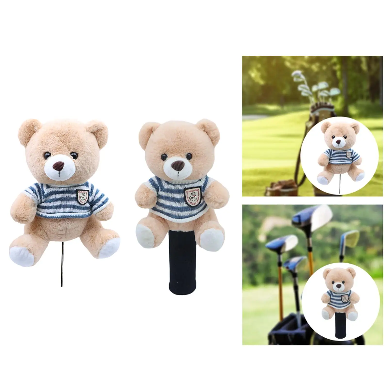 

Bear Golf Wood Headcover Anti Scratch Transport Protection Lovely Guard for Men Women Animal Shaped Golfer Gift Club Head Cover