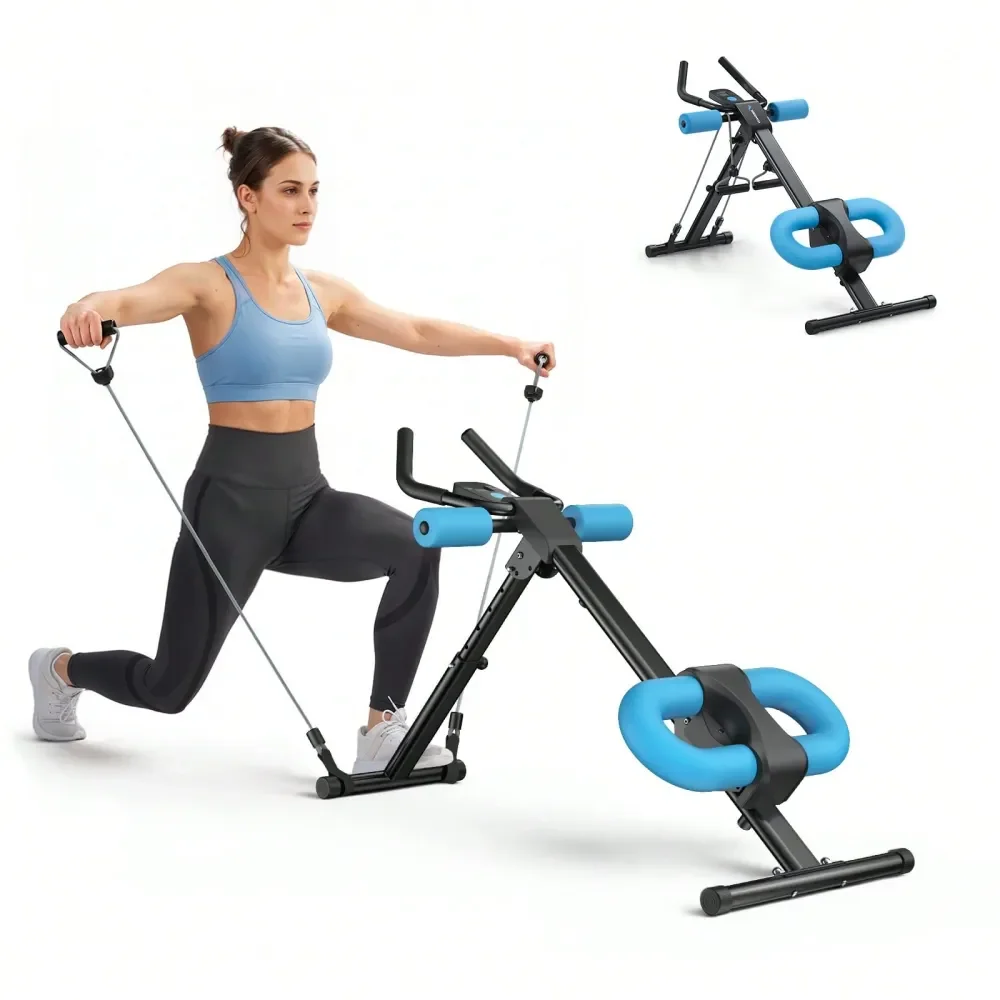 

Тренажер для пресса, регулируемый тренажер для тренировки мышц кора дома, складной, с поддержкой для коленей, тренажер для пресса для дома, тренажер для тренировки кора.