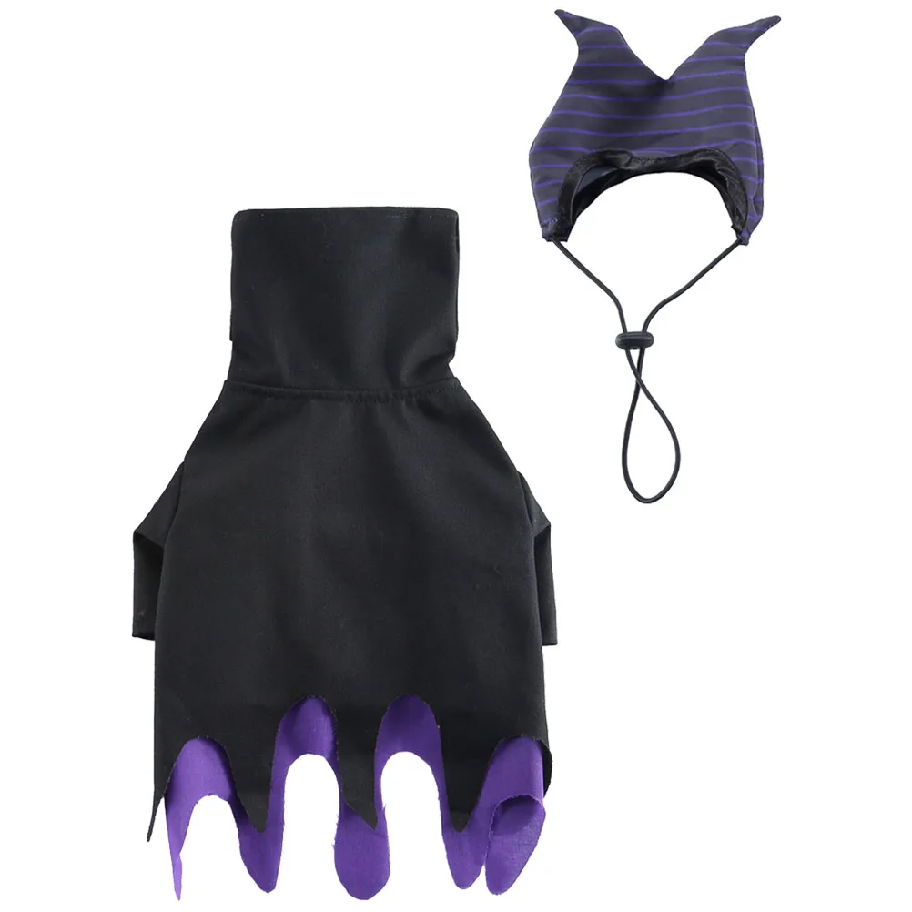 

1 set Dog Clothes Halloween Costume Bandanas Fancy Puppy Witch Elements Cosplay Props Pet Clothing Comfortable Breathable