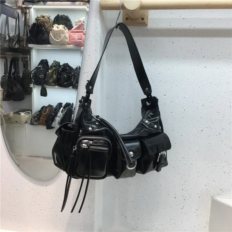 

Fashion Multi Pockets Shoulder Bag Luxury Designer Ladies Cross Body High Quality PU Leather Purses Messenger Hand Bag