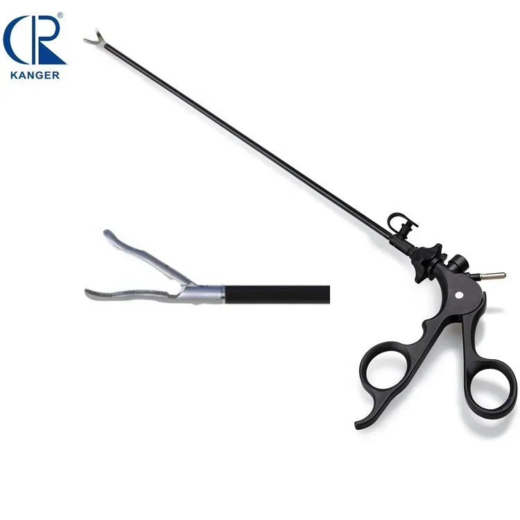 Double Action Laparoscopic Instruments Coagulation Surgery Stomach Grasping Forceps