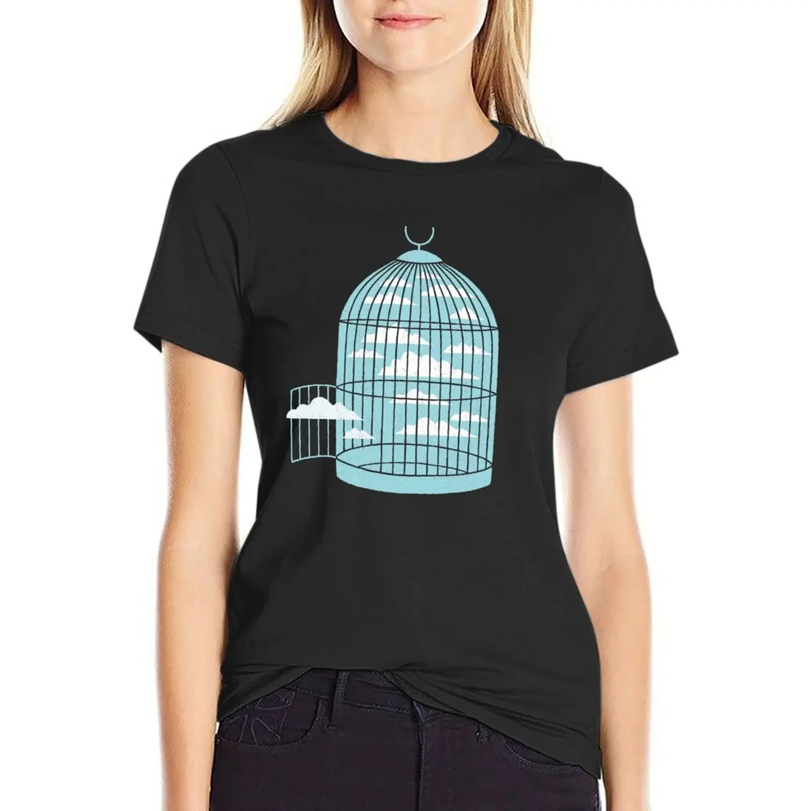 

Free as a Bird T-Shirt customizeds tops blacks cat shirts for Women