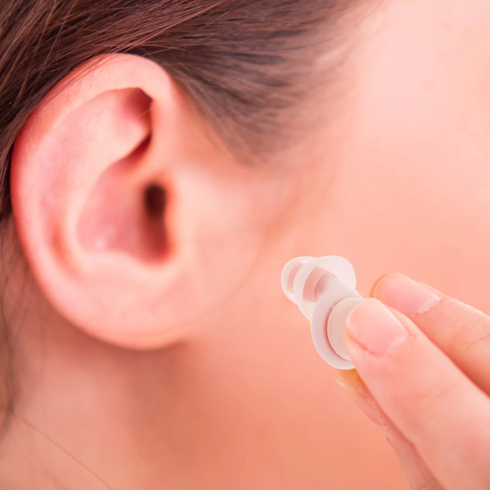 

2Sets Anti-Noise Earplugs Ultra Soft Silicone Noise Reduction for Sleeping Studying Traveling Sound Blocking Earplugs
