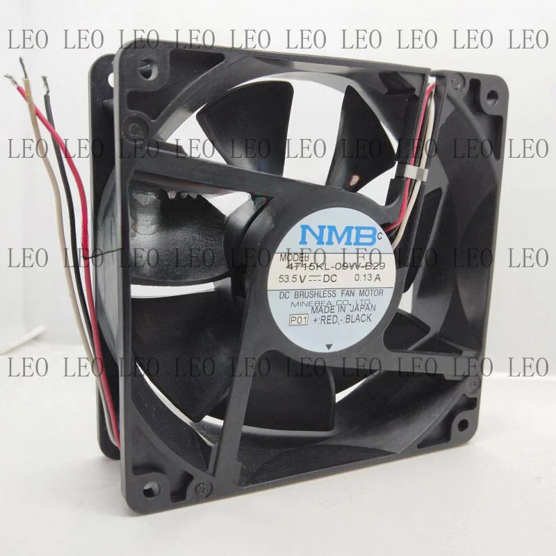 MY For NMB 4715KL-09W-B29 12038 53.5V 0.13A 12CM 3-wire chassis cooling fan