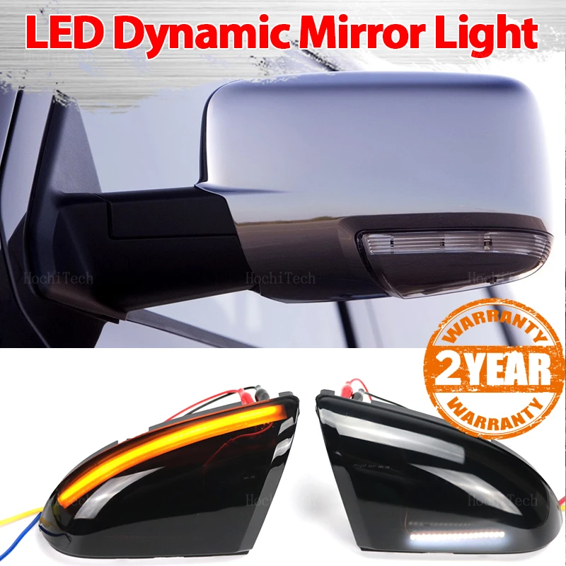 LED Dynamic Turn Signal Light Side Mirror Sequential Indicator Blinker Lamp For Dodge Ram 1500 2500 3500 2009-2013