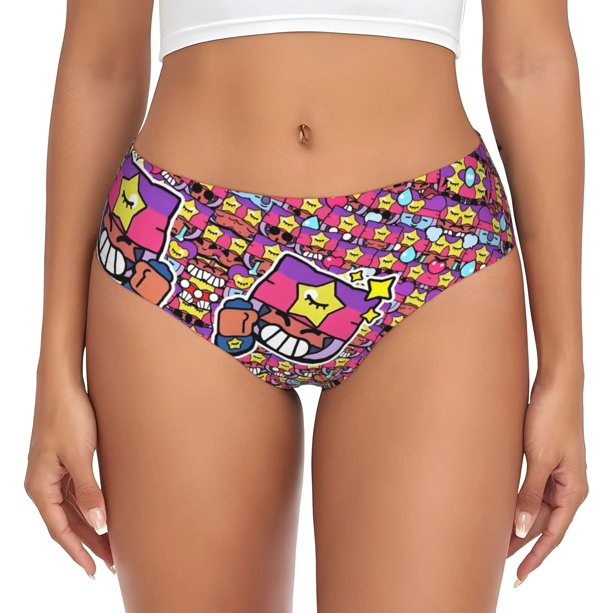 Custom Women Stars Game Brawls Panties Breathable Video Game  Briefs Underwear