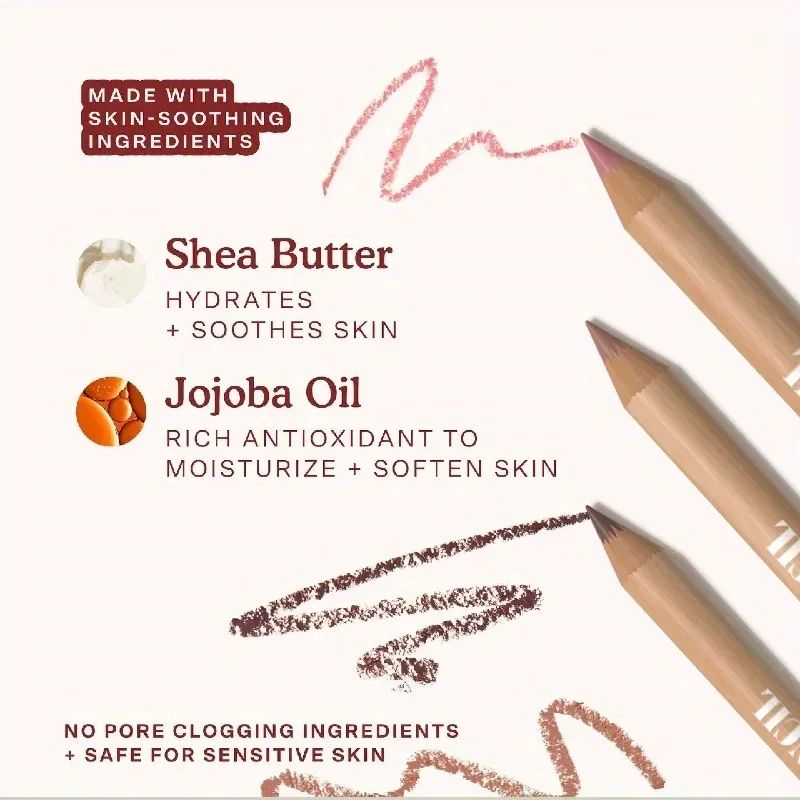 3-częściowy zestaw do makijażu ust Matowa konturówka do ust Długotrwała wodoodporna matowa konturówka do ust Matowa aksamitna szminka Kosmetyki do makijażu ust