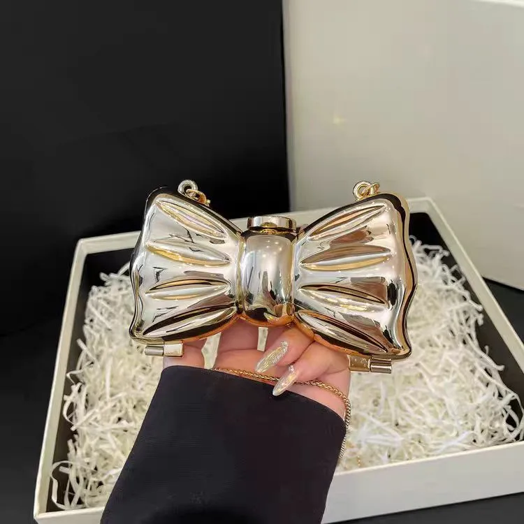 Women Luxury Golden Round Acrylic Evening Clutch Purse Funny Shape Glitter Shoulder Handbag For Wedding Party Prom view 2