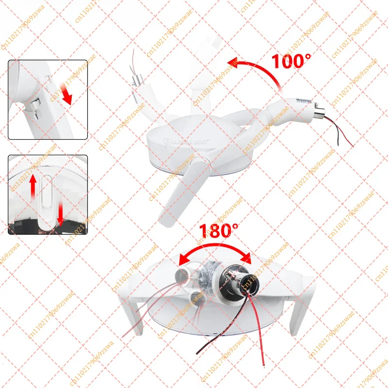 Dental Shadowless Operating Light, LED Oral Illuminator for Dentist Unit Chair & Clinic