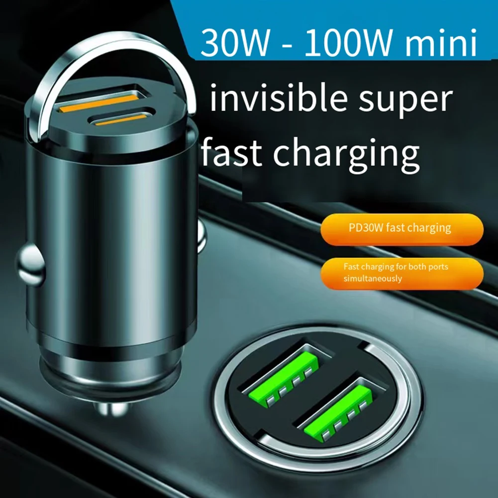 

Gray Fast Charging Adapter Direct Installation For Mobile Phones And Tablets High Performance Main Control Chip