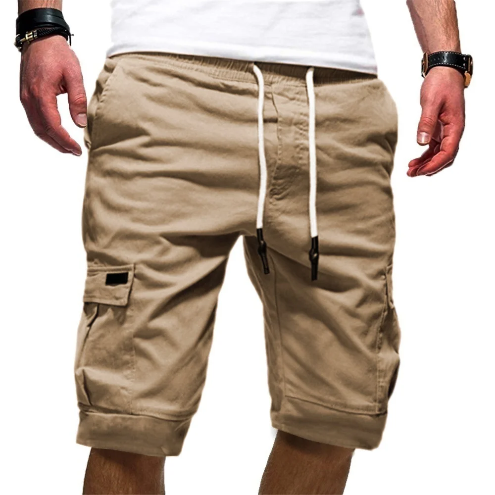 Casual Broek Sport Zomer Heren Shorts Overalls Multi-Pocket Strandbroek Shorts Voor Heren Basketbal Shorts Effen Pocket Shorts