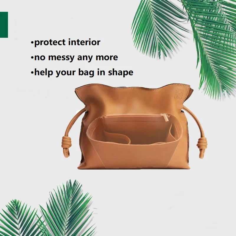 【Only Sale Inner Bag】Bag Organizer Insert For Loewe Flamenco purse Organiser Divider Shaper Protector Compartment