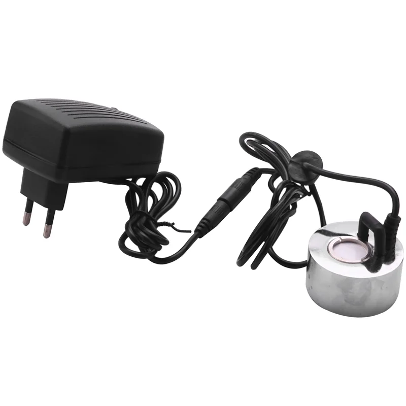 

2X вилка европейского стандарта, 24 В, ультразвуковой туманообразователь, фонтанчик для воды, пруд, рокарий, ваза для аквариума, распылитель для ванны для птиц, увлажнитель воздуха-A77G