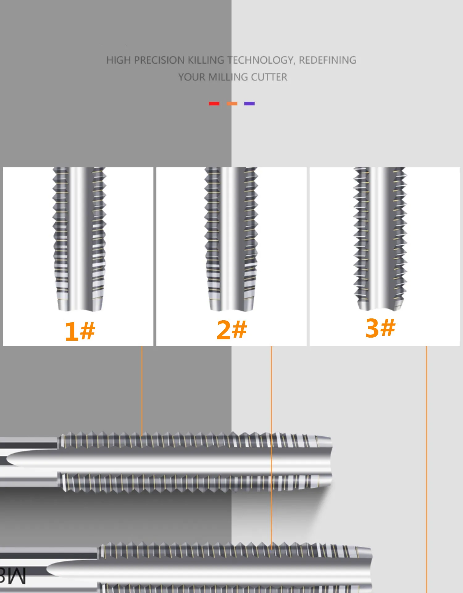 100% Original Korea YG - 1 T7099 High Quality HSS Hand 1# 2# 3# 3Pcs/Set Tap M3 M4 M5 M6 M8 M10 M12 M14 M16