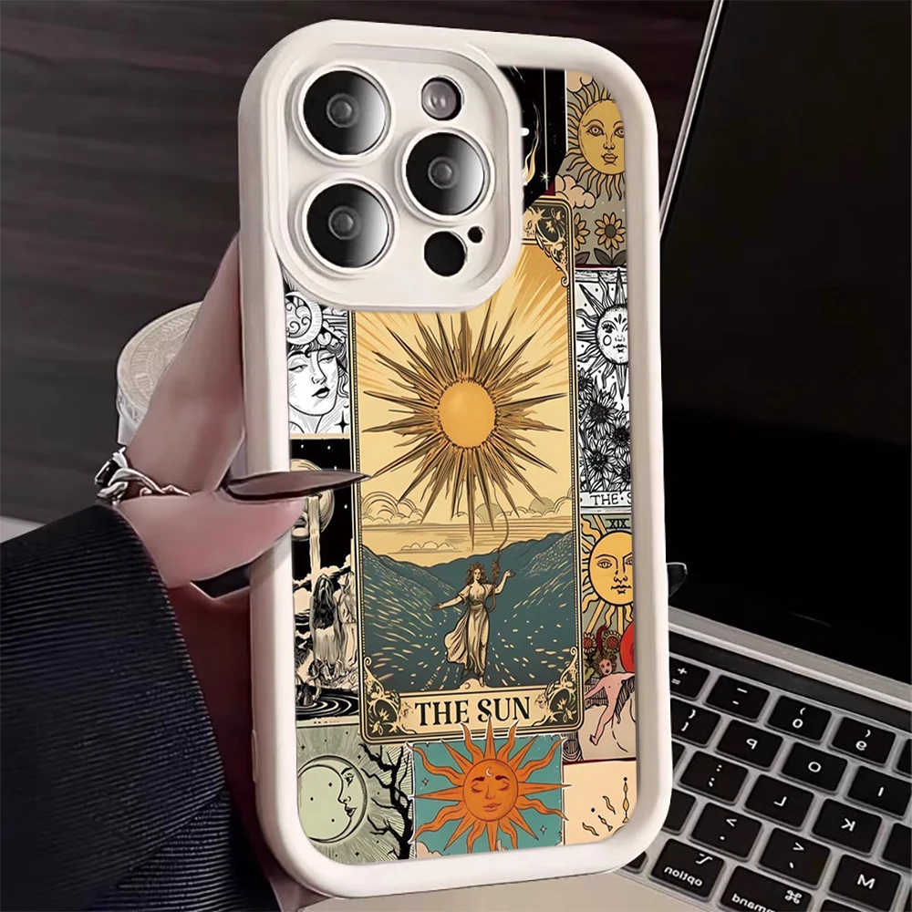 

Sun Moon Totem Art Case For Samsung Galaxy Note 20 S25 Plus S24 FE S23 Ultra S22 S21 A36 A35 A57 A56 A55 A54 A53 A54 5G Cover