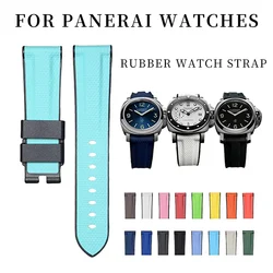 FOR PANERAI LUMINOR/SUBMERSIBLE RUBBER STRAP 22MM PANERAI STRAP 24MM RUBBER WATCH STRAP