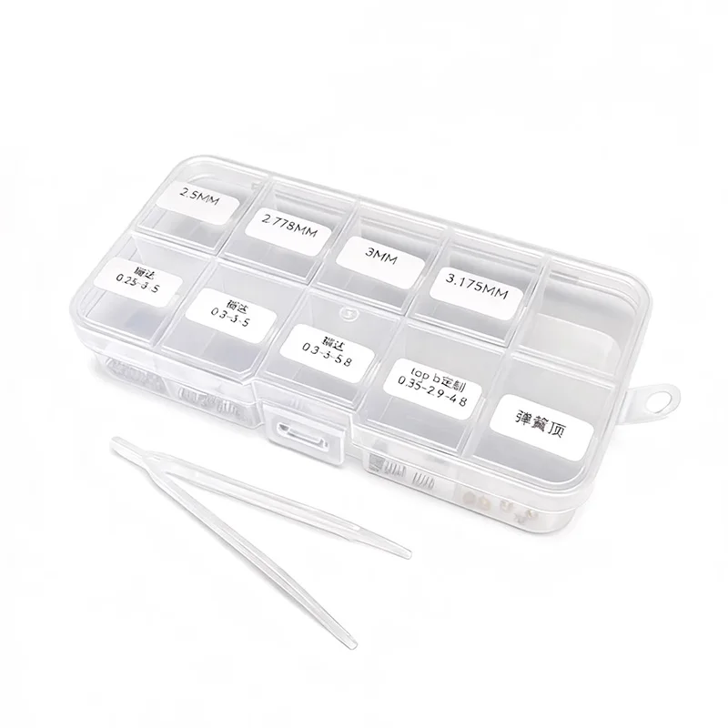 EDC Mechanical Push Slider Rhythm Refit Accessories Ruida Spring/Brass Spring Top/Zirconia/glass/POM/brass/S.S Beads Accessories