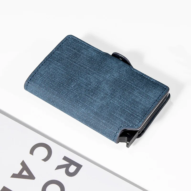 Luxury Business Leather Wallet Ultra-thin Men RFID Credit Card Holder Magic Small Money Bag Woman Purse 2023