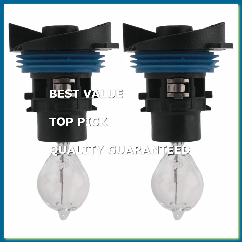 2Pcs Front Daytime Running Light Bulb with Base for 3008 5008 C5 12V 24W 6216F6 89072904 PH24W
