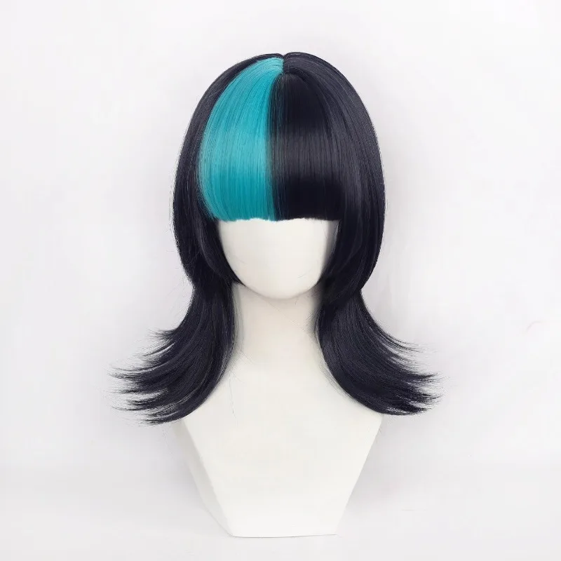 

Anime Hoshi Kirara Cosplay Wig Black Blue Hair Artificial Wigs Role Play Props Accessories for Women Halloween Carnival Party