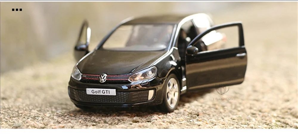 1:36 VW Golf 6 GTI Druckguss-Legierungsautomodell, Spielzeugfahrzeug, Metallsimulation, Spielzeugautomodell, 2 Türen geöffnet, Kinderspielzeug, Geschenk – Detail 2