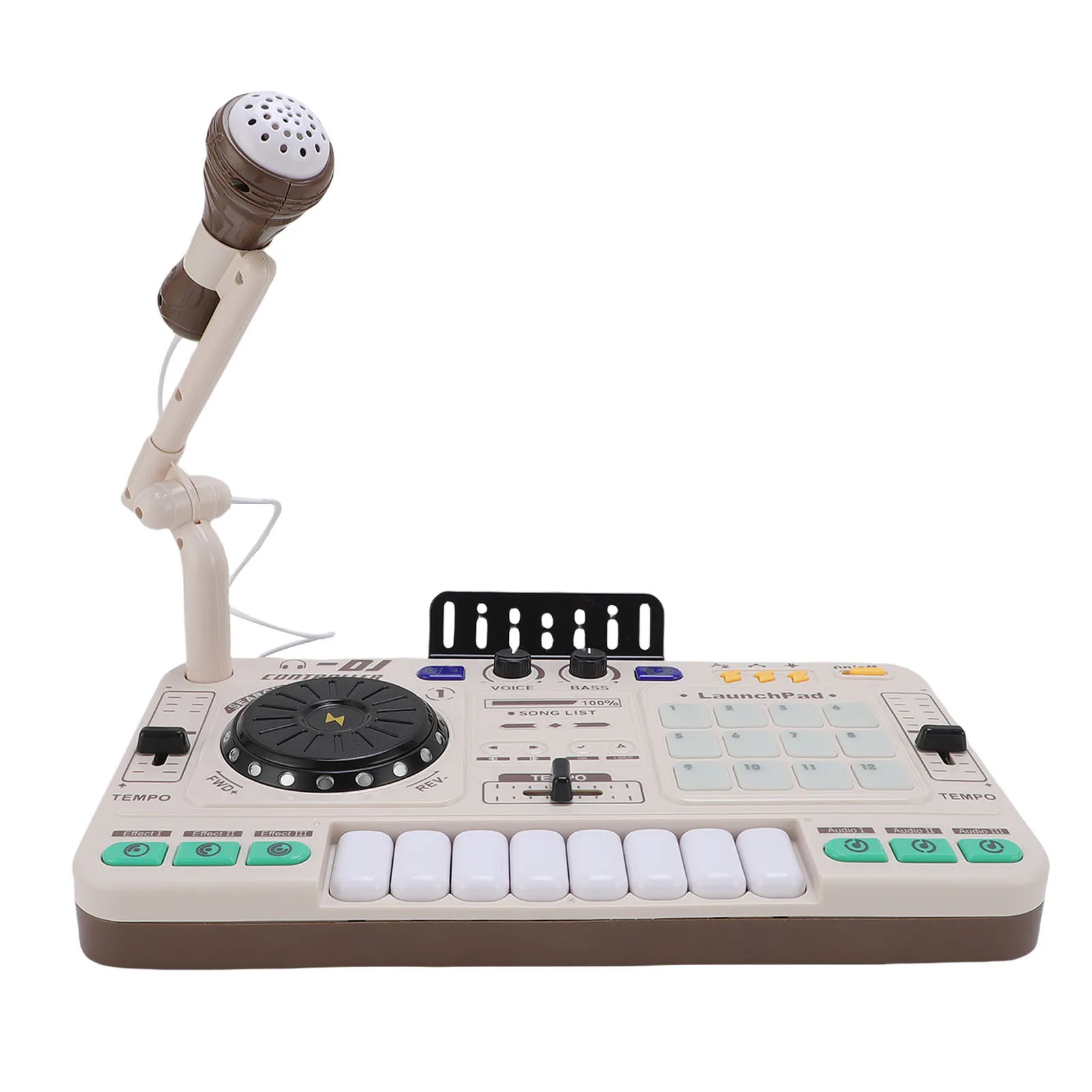 

Интерактивный музыкальный DJ-микшер для малышей с эффектами звука и микрофоном для мальчиков и девочек, набор DJ-микшеров