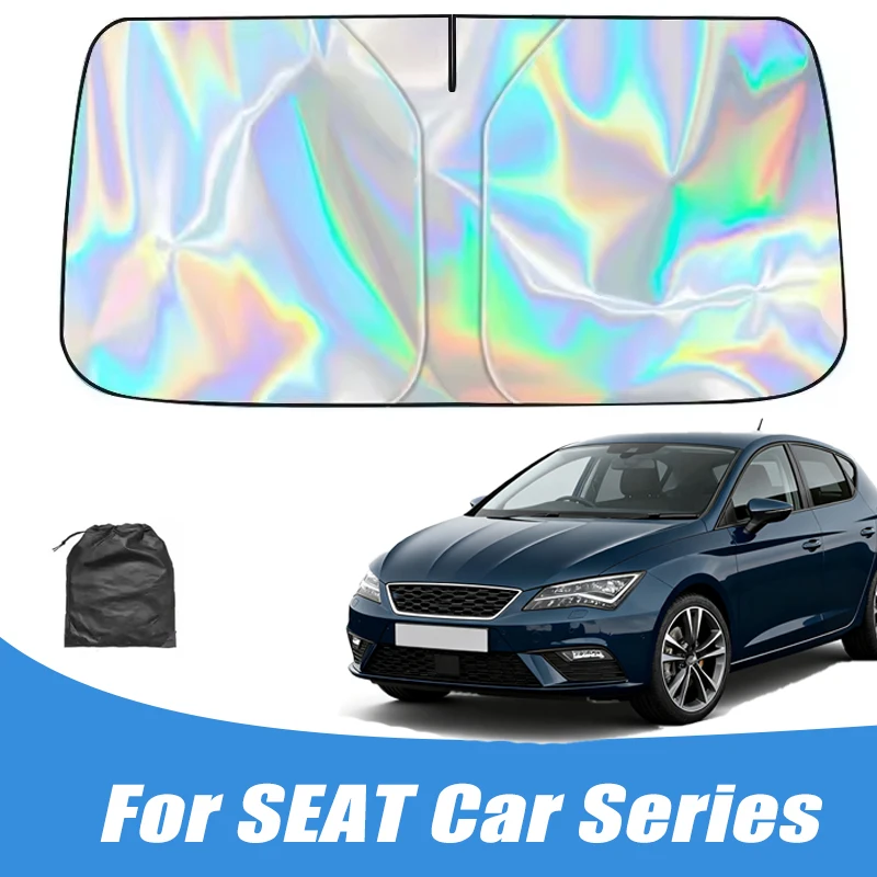 

Car Windshield Sunshades Cover for SEAT Ibiza Leon Arona Ateca Tarraco Toledo Mii Alhambra Altea Sun Protection Car Accessories