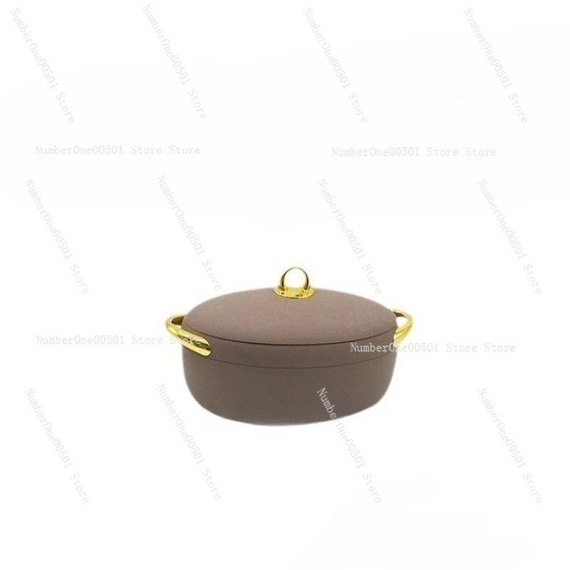 Egg Shape Lunch Box Thermal Food Storage Container for Picnic Office Bento 2L 2.5L 3L