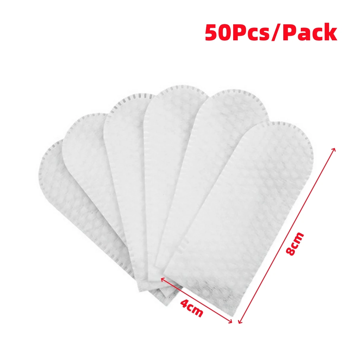 50Pcs/Pack Pet Cleaning Finger Cots Disposable Non-Woven Fabric Wipes Cats Dogs Teeth Ears Eyes Beauty Wipes Pet Supplies White
