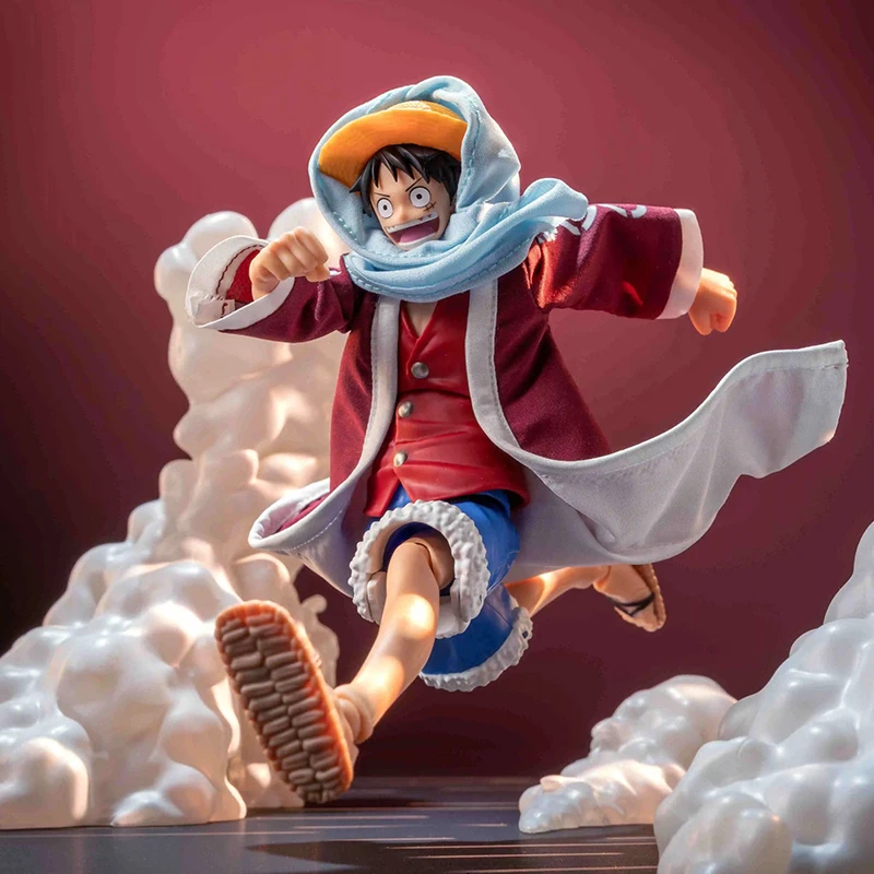 

SHF ONE PIECE Luffy Alabasta Cloth Clothes Scarf Anime Action Figure Coat Cloak Toys Accessory Model Decoration
