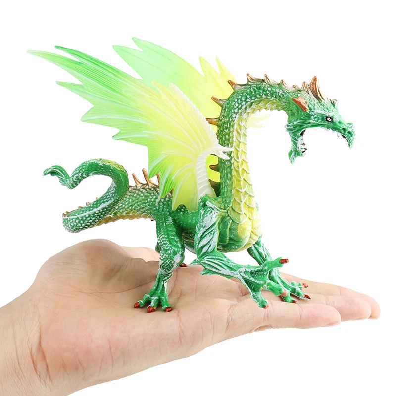 Oenux New Flying Magic Dragon Chinese Dinosaurs Phoenix Monsters Animals Toy Action Figures Model PVC Collection Kids X-mas Gift